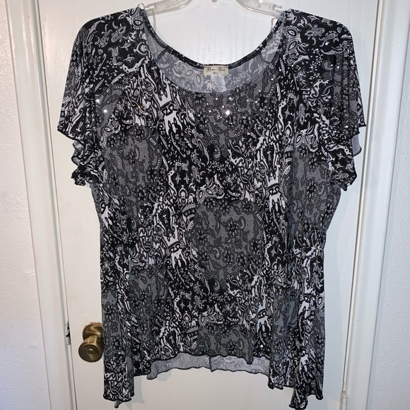 3x sequin top